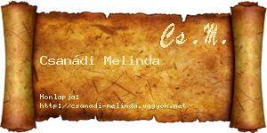 Csanádi Melinda névjegykártya